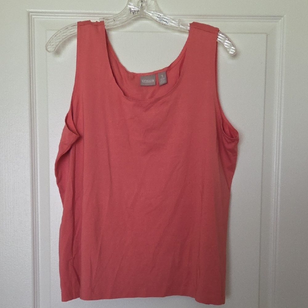 Chico's Vibrant Pink Tank Top Classic Sleeveless